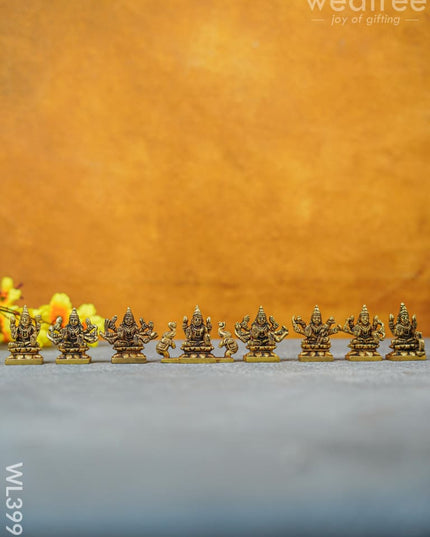 Brass Ashtalakshmi - 2.5 Inch Wl3991 Figurines