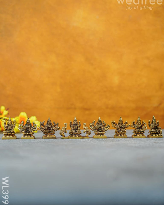 Brass Ashtalakshmi - 2.5 Inch Wl3991 Figurines