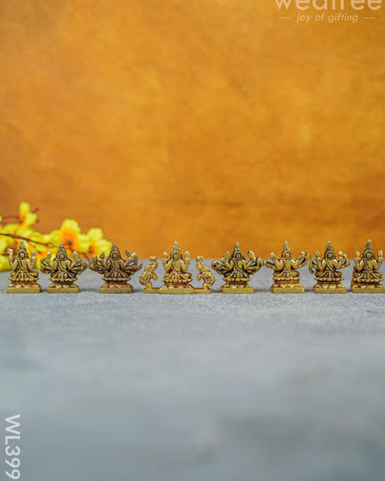 Brass Ashtalakshmi - 2.5 Inch Wl3991 Figurines
