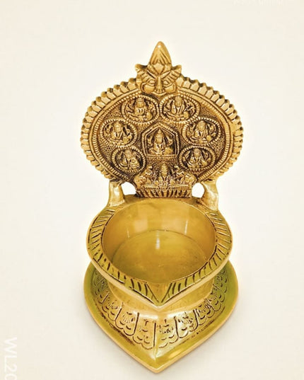 Brass Ashtalakshmi Diya - WL2082 - Brass Diya