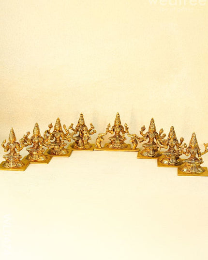 Brass Ashtalakshmi Idols - WL0474-2 - Brass Figurines