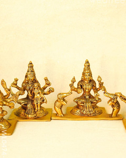 Brass Ashtalakshmi Idols - WL0474-2 - Brass Figurines