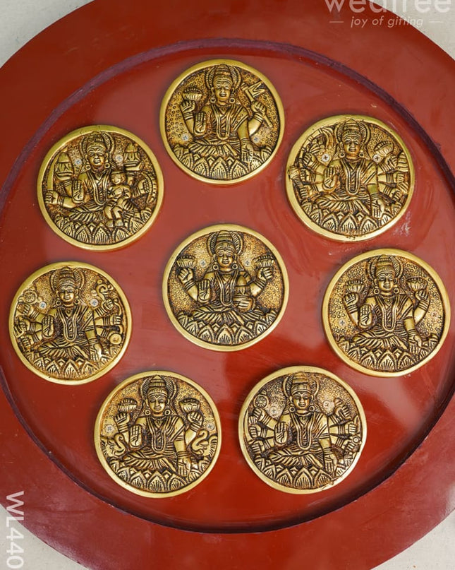 Brass Astalakshmi Round Frame - Wl4409 Frames