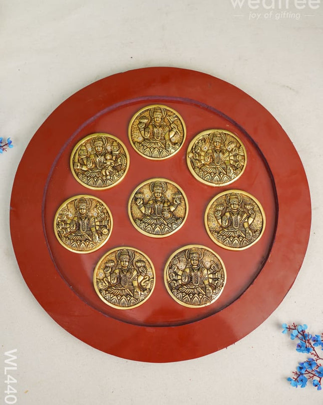 Brass Astalakshmi Round Frame - Wl4409 Frames