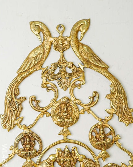 Brass Ashtalakshmi Wall Hanging - Wl4629