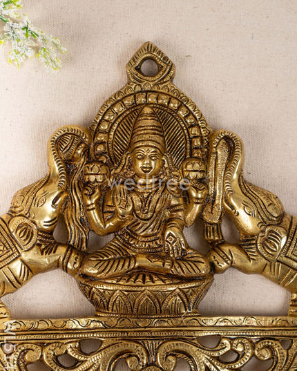 Brass Ashthalakshmi Wall Hanging - 8 inch - WL5142 Brass Wall Hanging