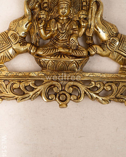 Brass Ashthalakshmi Wall Hanging - 8 inch - WL5142 Brass Wall Hanging