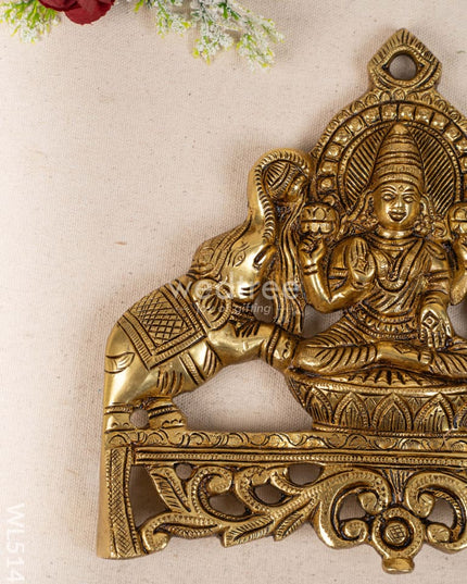 Brass Ashthalakshmi Wall Hanging - 8 inch - WL5142 Brass Wall Hanging