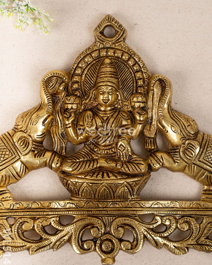 Brass Ashthalakshmi Wall Hanging - 8 inch - WL5142 Brass Wall Hanging