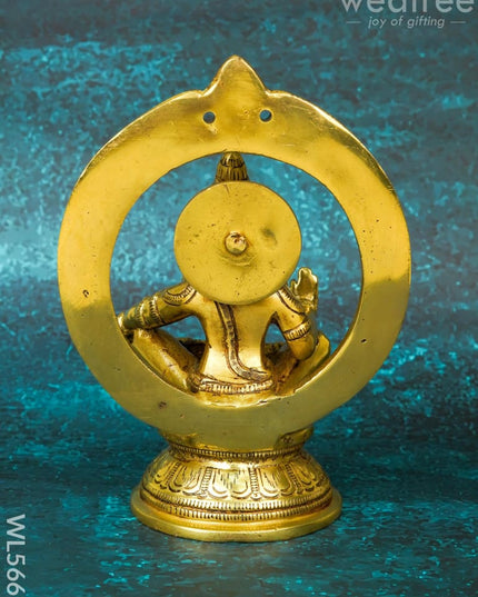 Brass Ayyapan Idol - 8 inch - WL5661 - Brass Figurines