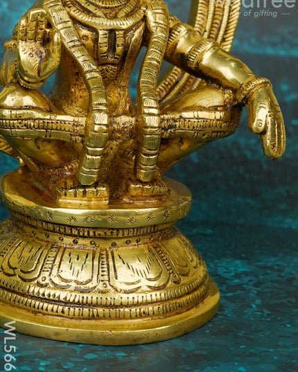Brass Ayyapan Idol - 8 inch - WL5661 - Brass Figurines