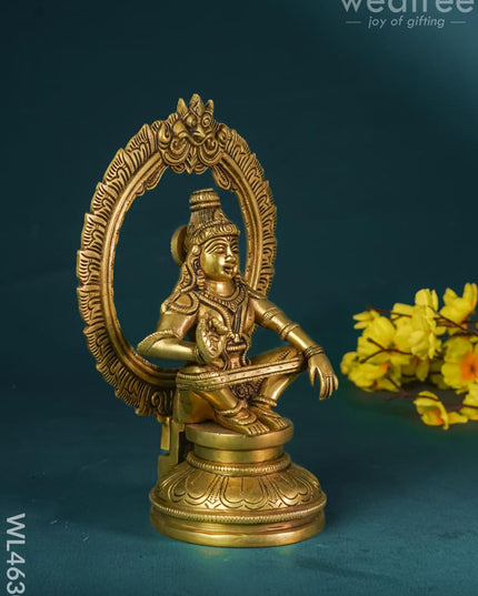 Brass Ayyappan Idol - WL4630 Brass Figurines