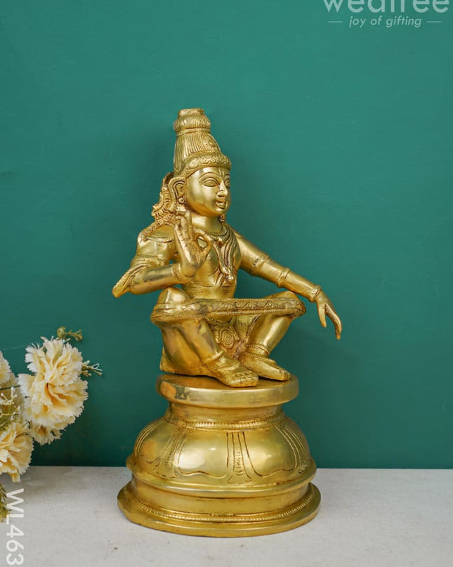 Brass Ayyappan Idol - Wl4631 Figurines