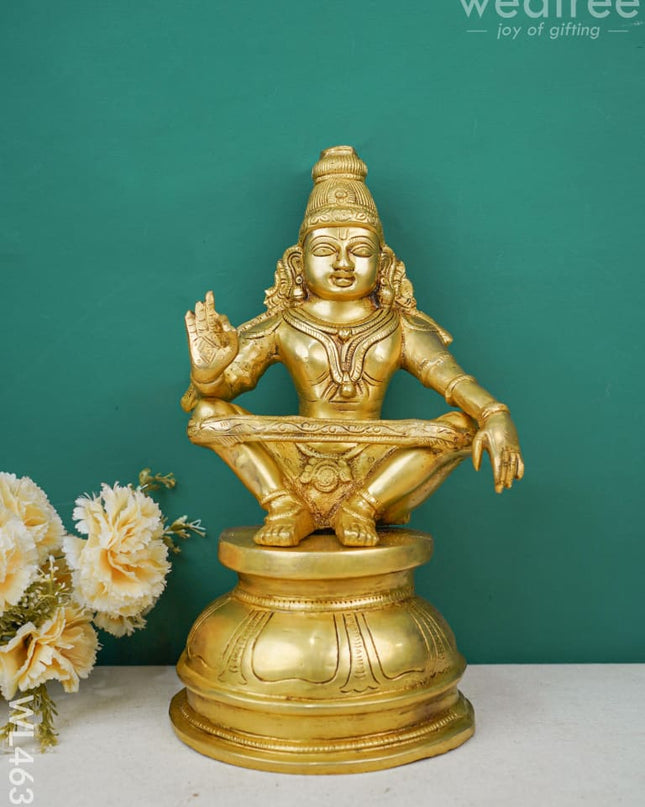 Brass Ayyappan Idol - Wl4631 Figurines