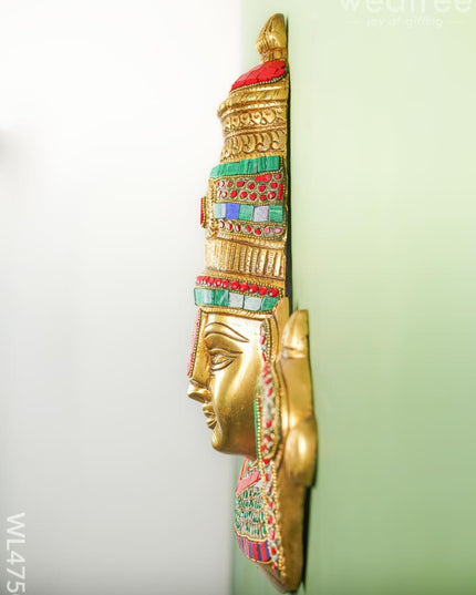 Brass Balaji Stone & Tile Work Wall Hanging - 14 Inch Wl4750