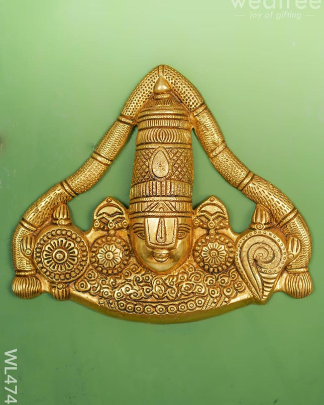 Brass Balaji Wall Hanging - 8 Inch Wl4747