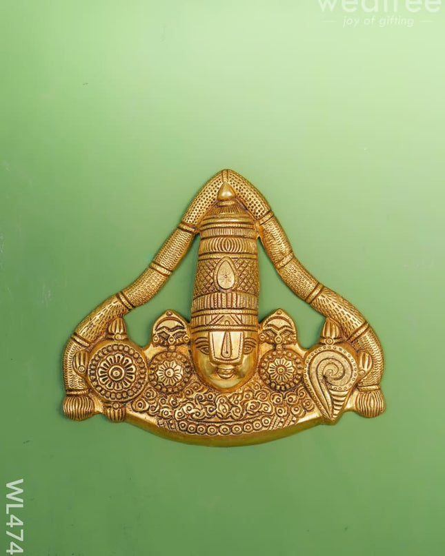 Brass Balaji Wall Hanging - 8 Inch Wl4747