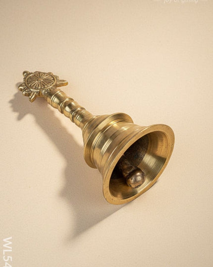 Brass Bell with Chakra - 6 inch - WL5481 - Brass Utility