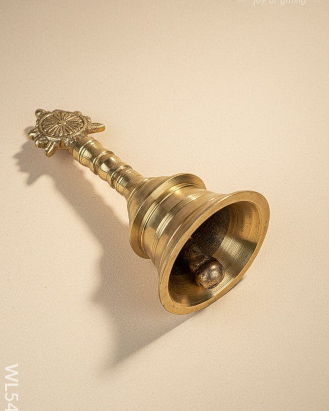 Brass Bell with Chakra - 6 inch - WL5481 - Brass Utility