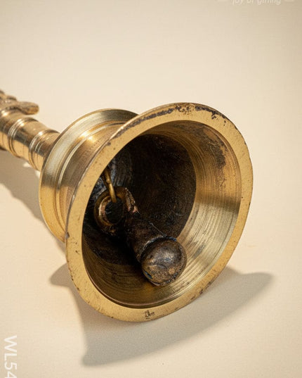 Brass Bell with Chakra - 6 inch - WL5481 - Brass Utility