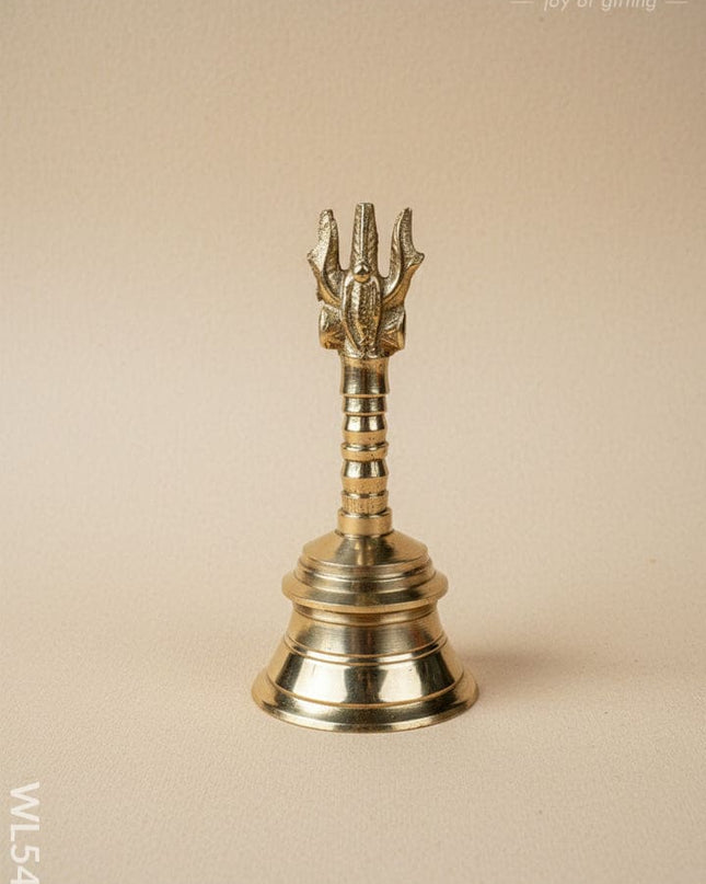 Brass Bell with Choolam - 5 inch - WL5476 - Brass Utility
