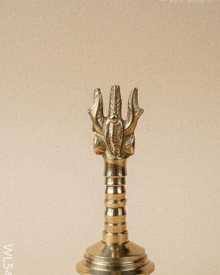 Brass Bell with Choolam - 5 inch - WL5476 - Brass Utility