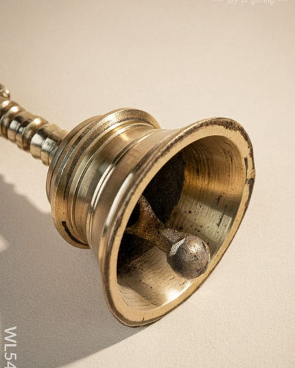 Brass Bell with Choolam - 5 inch - WL5476 - Brass Utility