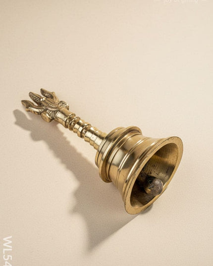 Brass Bell with Choolam - 5 inch - WL5476 - Brass Utility