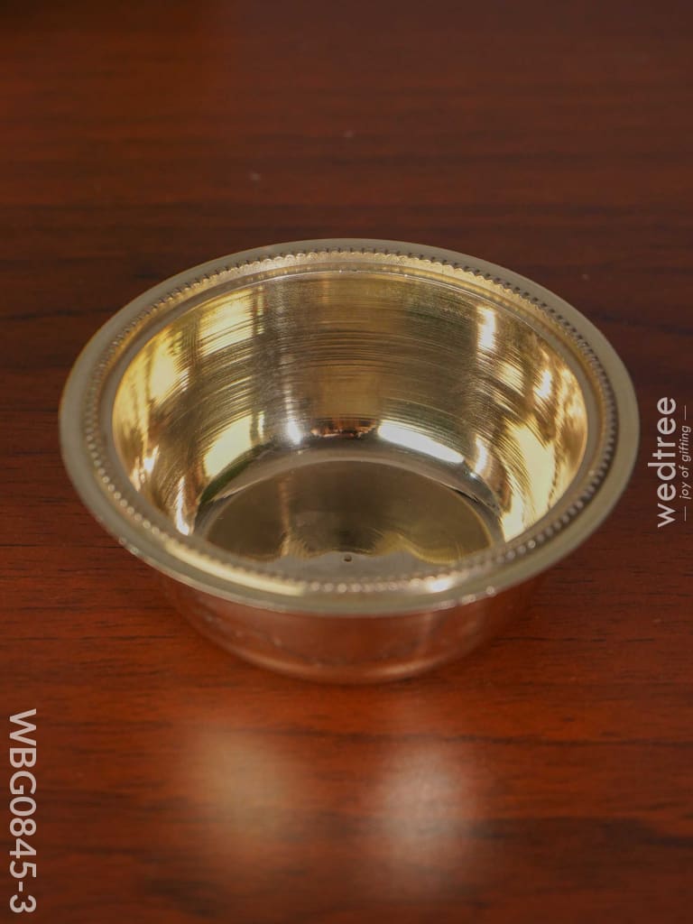Brass Bowl - Wbg0845 3.5 Inch Pooja Utilities