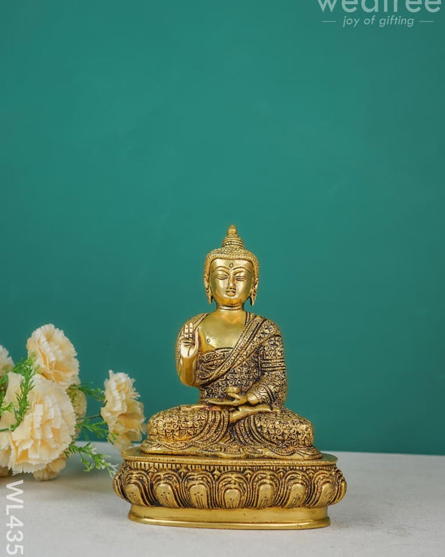 Brass Buddha Figurine - Wl4352 Figurines
