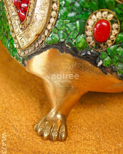 Brass Buddha Idol - 19 Inch Wl4734 Figurines