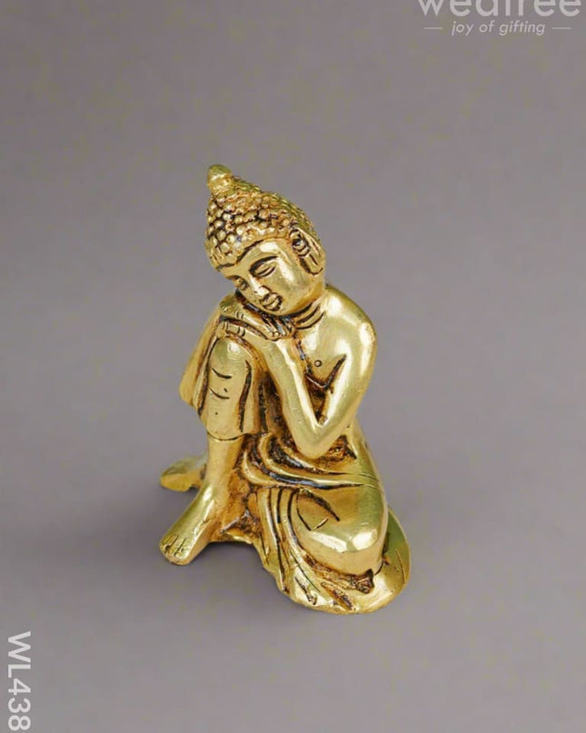 Brass Buddha Resting Statue - WL4389 Brass Figurines