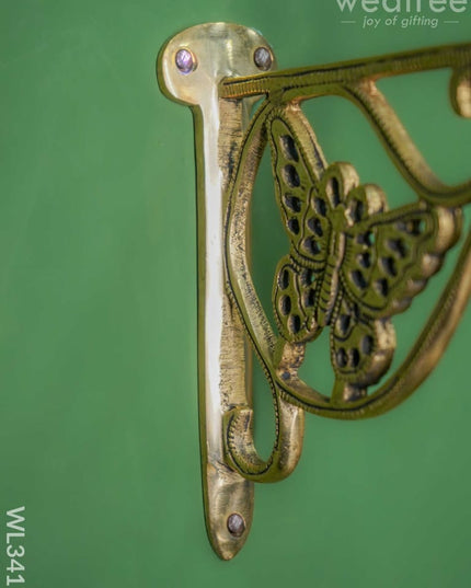 Brass Butterfly Bracket - Wl3417 Figurines