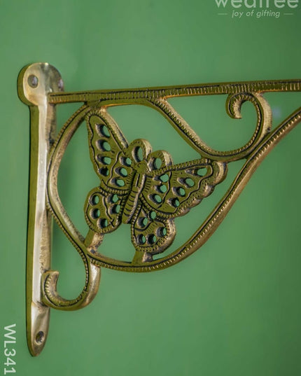 Brass Butterfly Bracket - Wl3417 Figurines