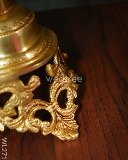 Brass Chowki With Hanging Bells - Wl2711 Pooja Utility