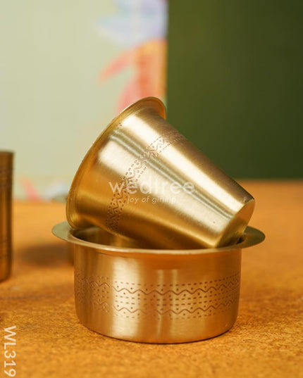 Brass Coffee Filter Dabara Set - WL3192-1