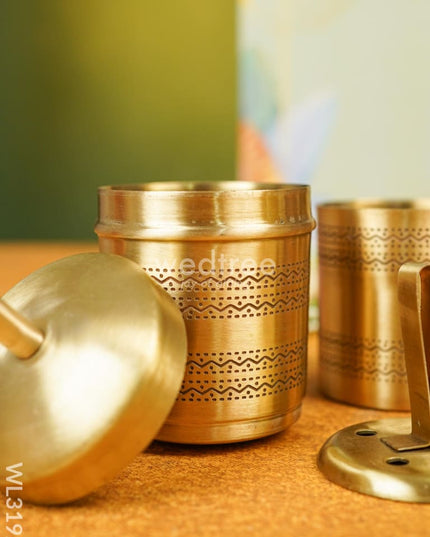 Brass Coffee Filter Dabara Set - WL3192-1