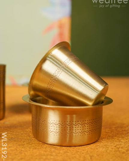 Brass Coffee Filter With Dabara Set - Wl3192 Utility