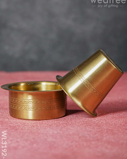 Brass Coffee Filter With Dabara Set - Wl3192 Utility