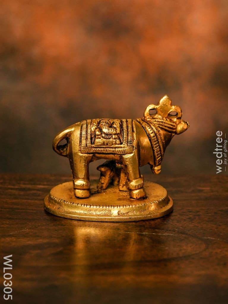 Brass Cow And Calf - Wl0305 Figurines