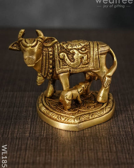 Brass Cow And Calf - Wl1854 Figurines