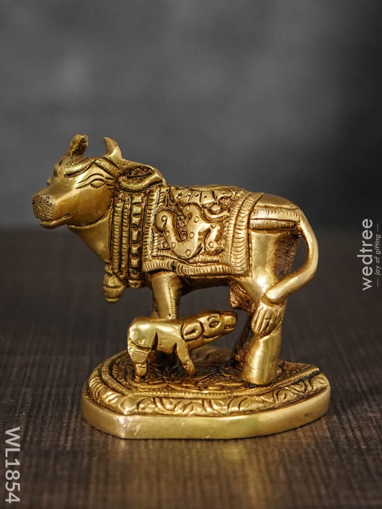 Brass Cow And Calf - Wl1854 Figurines