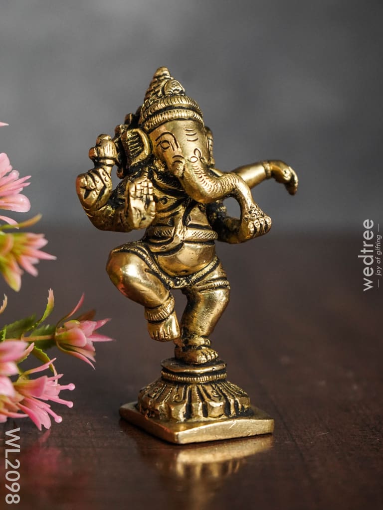 Brass Dancing Ganesha - Wl2098 Figurines