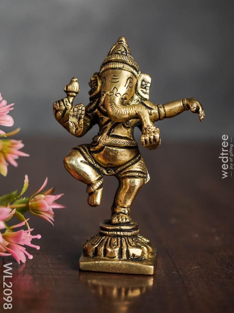 Brass Dancing Ganesha - Wl2098 Figurines