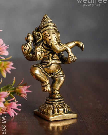 Brass Dancing Ganesha - Wl2098 Figurines