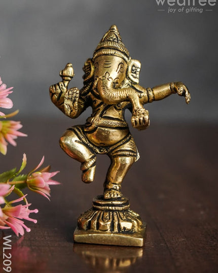 Brass Dancing Ganesha - Wl2098 Figurines