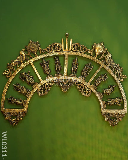 Brass Dasavathar Arch - Wl0311 Black Figurines