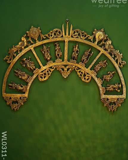 Brass Dasavathar Arch - Wl0311 Brown Figurines
