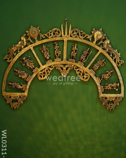 Brass Dasavathar Arch - Wl0311 Brown Figurines