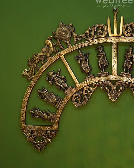 Brass Dasavathar Arch - Wl0311 Figurines